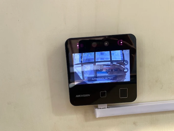 Hikvision biometric facial recognition access terminal